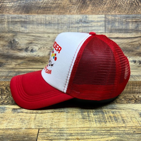 Wonder Bread Racing Team Mens Trucker Hat Red Snapback Motorsport Drag Race Cap - Picture 4 of 8